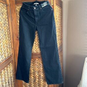 NWT Abercrombie Curve Love High Rise 90s Relaxed Jean 27R! Black! Never WORN!